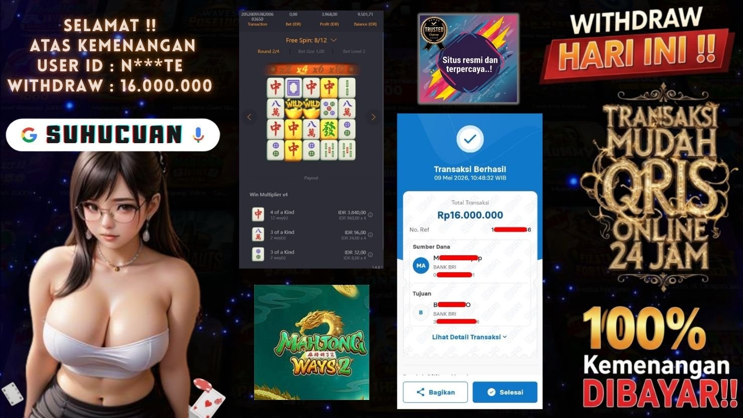 SUHUCUAN JACKPOT SLOT MAHJONG WAYS